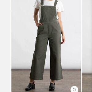 Bridge & Burn Roscoe Olive Green canvas Cotton overalls